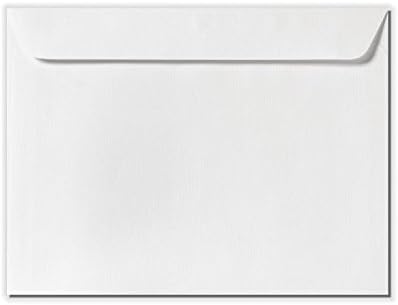 LUXPaper 9 x 12 Booklet Envelopes - White Linen 80lb 500 qty