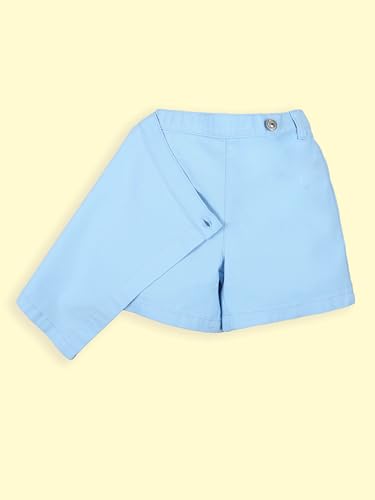 Image of KiddoPanti Girls Denim Over Lap Shorts