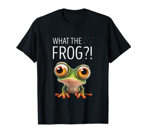 Anfibian Rainforest Red Eyed Tree Frog What The Frog Camiseta