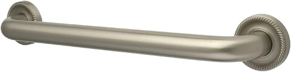Kingston Brass DR914128 Designer Trimscape Camelon 12-Inch Grab Bar, Brushed Nickel