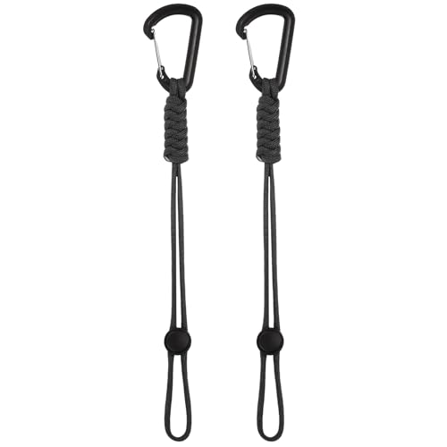 M METERXITY Paracord Keychains with Clips, Braided Lanyard Strap D Ring Adjustable Buckle Backpack Accessories