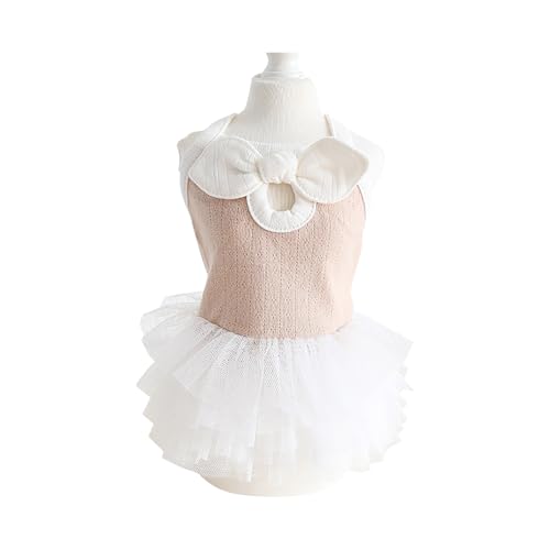 Souher 犬 服 ワンピース レース 弾力がよい スリング tシャツ ペット服 洋服 春夏 トイプードル 服 可愛い ペット用脱毛保護 日焼き防ぐ お散歩 お出かけ 吸水 速乾 猫服 おしゃれ かわいい 小型犬 中型犬