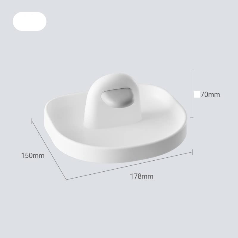 HARI Spoon Rest Holder (White) | Heat-Resistant, BPA-Free Kitchen Spoon & Spatula Rest | Utensils Organizer for Spoons, Ladles, Tongs & Keeps Counters Clean and Clutter-Free