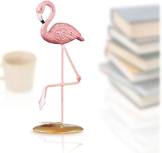 GmeDhc Flamingo Ornament, Resin Flamingo, Flamingo Ornaments for the Living Room, Modern Simulation Animal Statue for Home Garden Decorations, Creative Gifts Car Ornaments Desktop Accessories