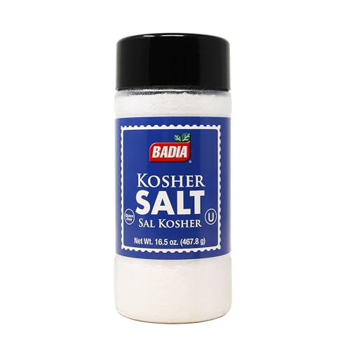 Badia Kosher Salt, 16.5 oz – Essential Kitchen Kosher Salt for Cooking, Baking & Everyday Seasoning