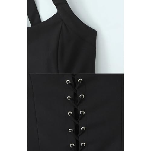 Haut dos nu à col en U esmen avec camisole asymétrique ajustée - 6