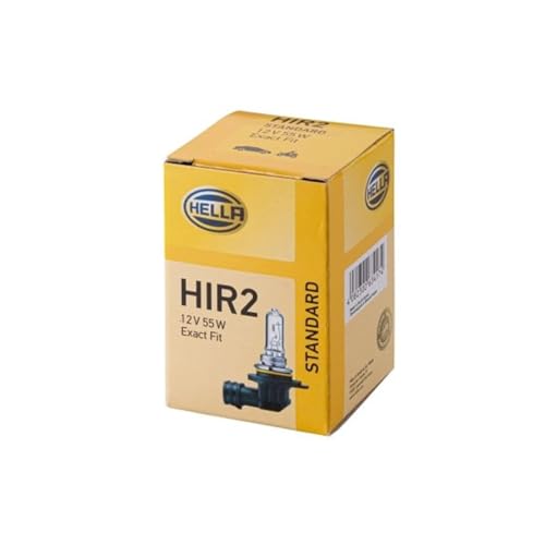 HELLA 8GH 009 319-001 Glühlampe - HIR2 - Standard - 12V - 55W - Sockelausführung: PX20d -...