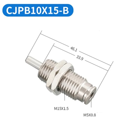 Cilindro neumático de microaguja tipo SMC CJPB con resorte de simple efecto CJPB6-5 3
