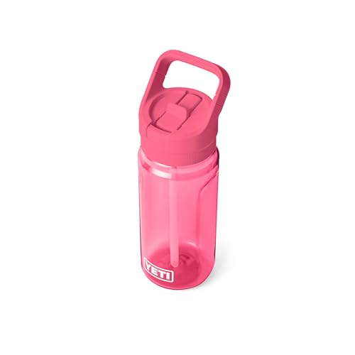 Image of YETI Yonder 600 ml /20 oz Water Bottle with Yonder Straw Cap, Tropical Pink