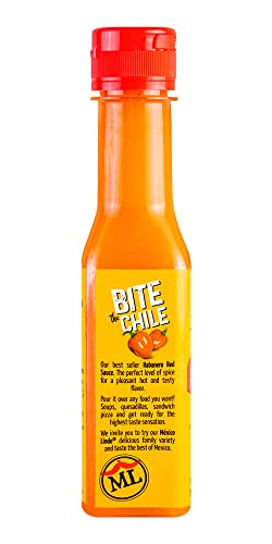 Image of Mexico Lindo Red Habanero Hot Sauce | Real Red Habanero Chili Pepper | 78,200 Scoville Level | Enjoy with Mexican Food, Seafood & Pasta | 5 Fl Oz Bottles (Pack of 6)