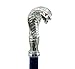 Solid & Luxury Walking Stick by Cavagnini - Handcrafted in Italy, Elegant Wood & Pewter Handle, Robust Cane for Men & Women
