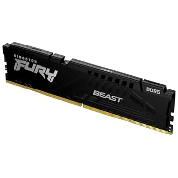 Kingston Tecnologia Kingston Fúria Fera 32GB 6000MT/s DDR5 CL40 Módulo Único de Memória de Desktop | Intel XMP | Plug N Play | KF560C40BB-32