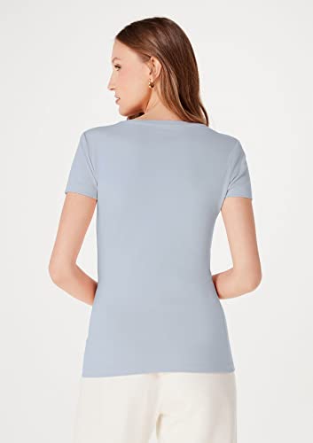 Blusa Feminina Cropped Canelada Azul M