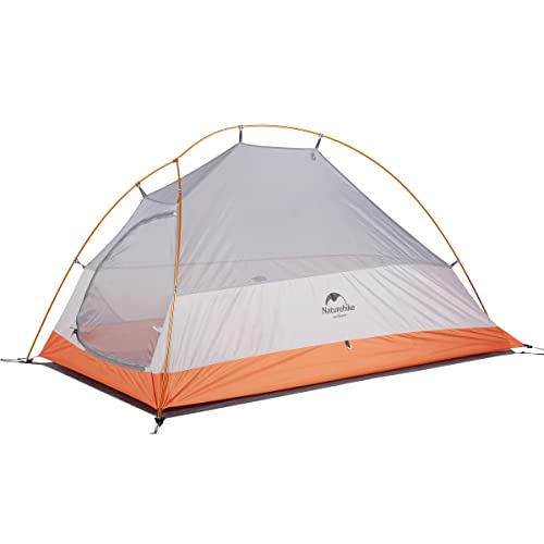 Naturehike Cloud up 1 Person Backpacking Tent Lightweight Camping Hiking Dome Tent for 1 Man (Orange Upgrade 210T) - Image 3