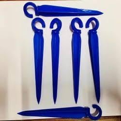 Generic Drip Irrigation Support Hooks, UV-Stabilised Plastic, 15.2 cm, Blue, Pack of 50-picture-18