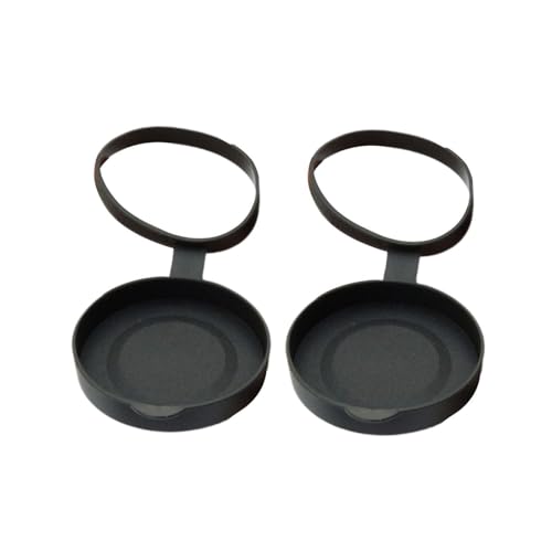 wueiooskj Fernglaszubehör Schutzhüllen Zuverlässig Einfache Montage Fernglas Objektivdeckel Schwarz Robust Geschenk für Outdoor Fans Teleskopteil Einfache Montage Kompakt Tragbar, Schwarz, Objektiv