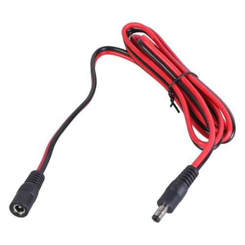 divuukyi Cable de alimentación de 150 cm/300 cm de longitud, 5,5 mm x 2,1 mm, línea adaptadora de hasta 180 W para tiras LED y equipos de vigilancia
