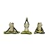 Pacific Giftware Zen Garden Inner Peace Yoga Frogs Set of 3 Figurine Collectible Sculpture Mini Garden Decor 2.5 inch Tall