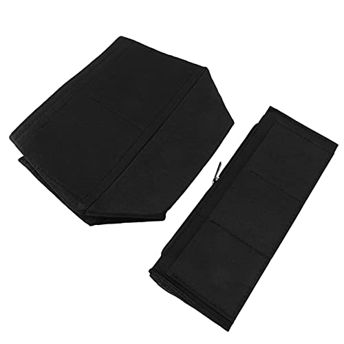 Lcmei Accueil Sac de Rangement Sac à Main Organisateur Feutre Insert Sac Maquillage Organisateur Sac à Dos IntéRieur Portable Sacs à CosméTiques de Stockage Fourre Tout Noir L Cover