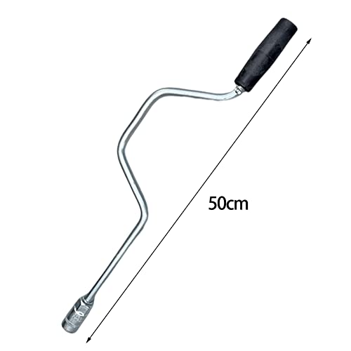 Manivelle de cric ergonomique pour changer une roue dans son garage