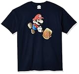Nintendo T Shirt Homme Paper Hammer, Marine, S