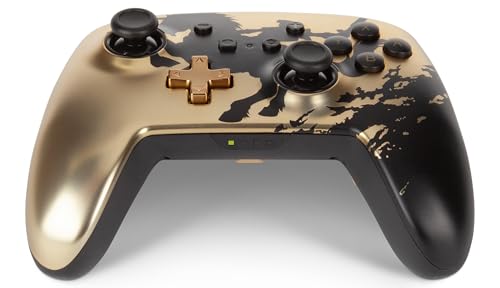 Image of PowerA Enhanced Wireless Controller for Nintendo Switch - Gold Rider, Nintendo Switch - OLED Model, Nintendo Switch Lite, Gamepad, game controller, Bluetooth controller (Renewed)