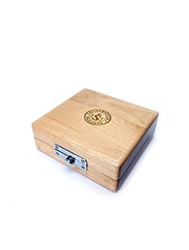 SILVERSTEIN WMCS-3 BROWN MAPLE WOOD MOUTHPIECE CASE S�T�C�Y �}�E�X�s�[�X�P�[�X �V���o�[�X�^�C��
