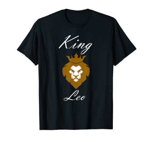 Rey Leo León Camiseta Signo del Zodíaco Camiseta