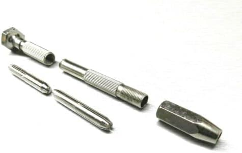 Set of 2 Swivel Head Pin Vise Long Sizes - Range 0-1/8" Hand Drill Tool Vise By JTS