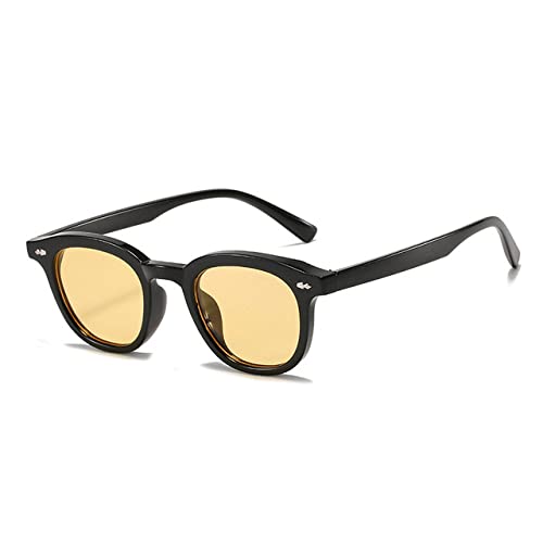 Lunettes de soleil rondes vintage LVTFCO monture léopard et verres UV400 pour homme et femme