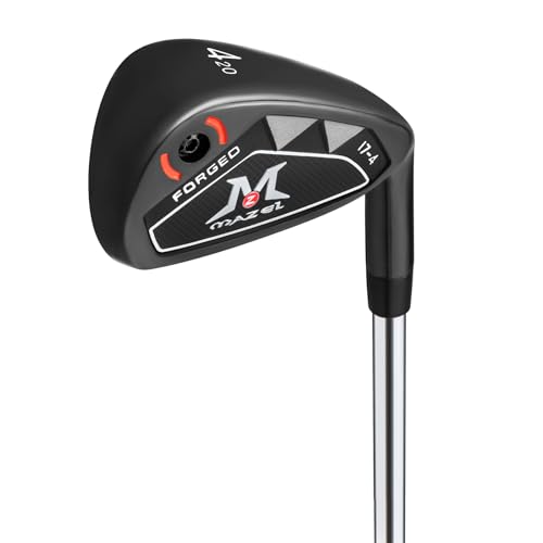 MAZEL Men Golf Iron Set (9PCS) or 1 2 3 4 5 6 7 8 9 Pitching Wedge Sand Wedge with Steel Shafts for Right Handed Golfers (4 Iron)