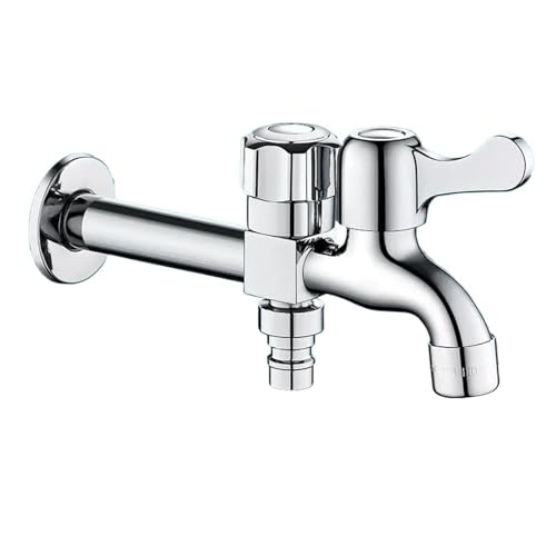 Grifo for lavadora de acero inoxidable con interruptor de una entrada y dos salidas 5