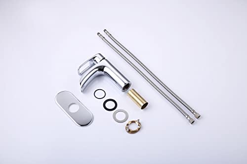 Robinet de salle de bain cascade avec bonde escamotable pour lavabo moderne - 5