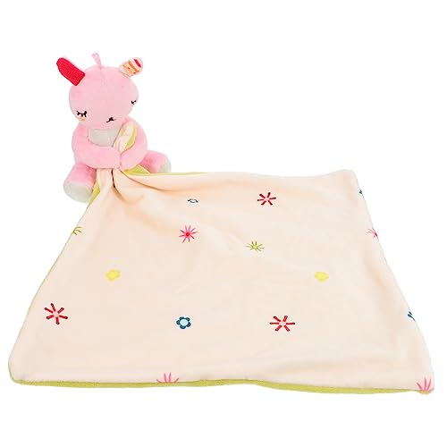 MAGICLULU toalla relajante juguetes recien nacido de seguridad para chupete bebé animal de seguridad infantil de chupete de bebé algodón rosa