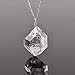 Ships from USA Natural Raw Herkimer Diamond Pendant Necklace Rough Crystal Gemstone Dainty Women Jewelry Chakra Healing Crystals, Birthstone, Gift, 925 Sterling Silver Rhodium Plated Chain 18 inch