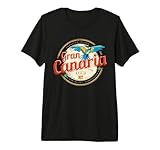 Gran Canaria Loro Islas Canarias España Vintage Souvenir Camiseta Premium