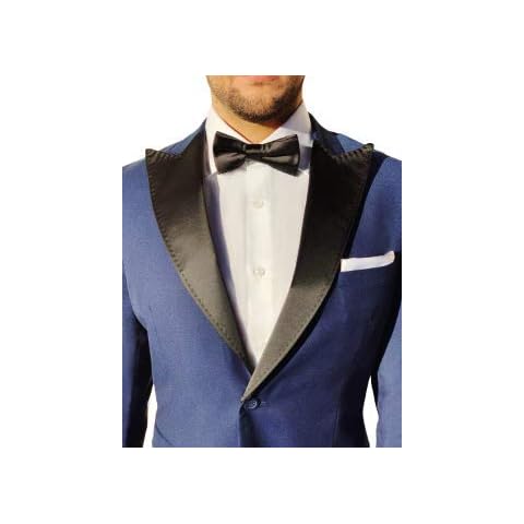 Black Satin Peak Lapel & Bow Tie Set Cover