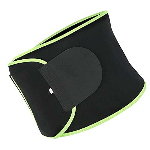 Faja lumbar deportiva ajustable M negra y verde miniatura 7