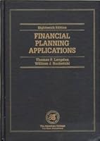 Financial Planning Applications 157996074X Book Cover