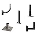 Morris 79953 Pole Top Tenon Mounting Accessories - Round Pole Top - 2 Tenon Opposite 2-3/8" Slipfitter, 1 Pack