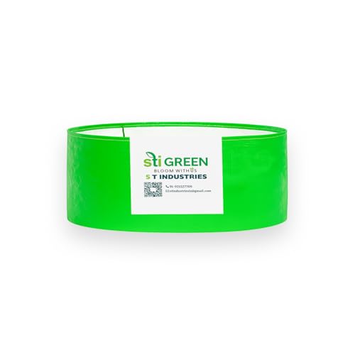 Image of HDPE Grow Bags for Plants 24X6 Inch (Pack of 1) | 260 GSM Heavy Duty UV-Protected Round Green Colour Plant Bags for Terrace and Vegetable Gardening | Strong & Reusable|