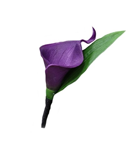 Angel Isabella 10Pc Set Real Touch Calla Lily-Feels Just Like Real (Purple) #TOP1