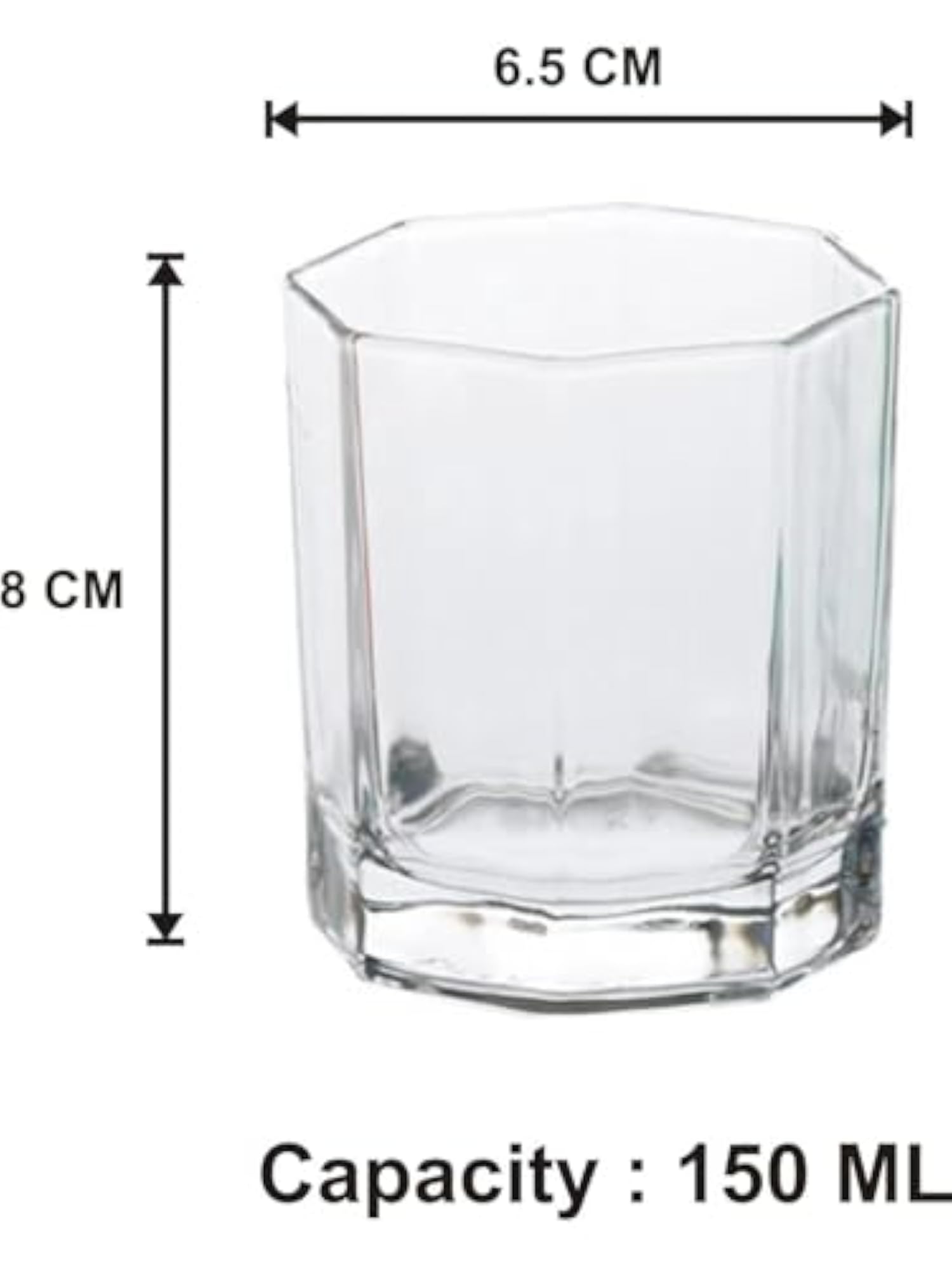 Clear Elegance: Timeless Glass Designs for Every Occasion, 150 ml, Pack of 9