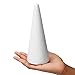 Juvale Cone Shapes Foam Cones for Crafts - 2.87 x 7.25 in White Polystyrene - 12 Pack - DIY Decor & Art Projects
