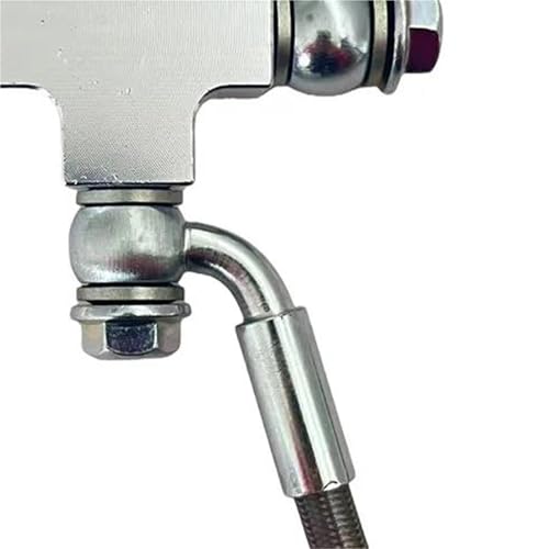 Raccords tuyau d'huile AN3 et connecteur T M10 pour moto 140cm - 4