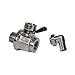 EZ-106(14mm-1.5) EZ Oil Drain Valve with removable L-Shape Hose End Combo