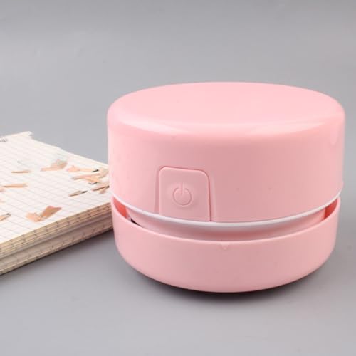 Aspiradora de mano mini rosa inalámbrica para limpieza de escritorio y coche 6