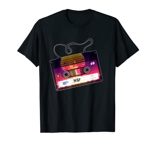 Synthwave Mixtape Fire Retrowave 80s Outrun T-Shirt