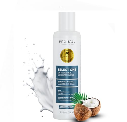 Select One Keratina Para Alisar el Cabello-Tratamiento Alisado Brasileño Sin Formol en Casa-300ML/10.1Oz-Hasta 6 Meses de Duración-Transforma tu Cabello en Mechones Lisos y Suaves-Prohall Professional