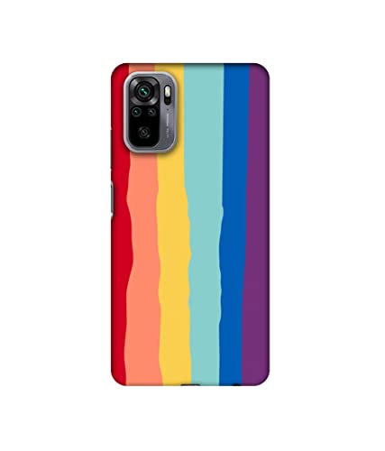 Image of Rainbow Design 3D Printed Hard Back Case Cover for Mi Redmi Note 10 4G / Note 10S 4G